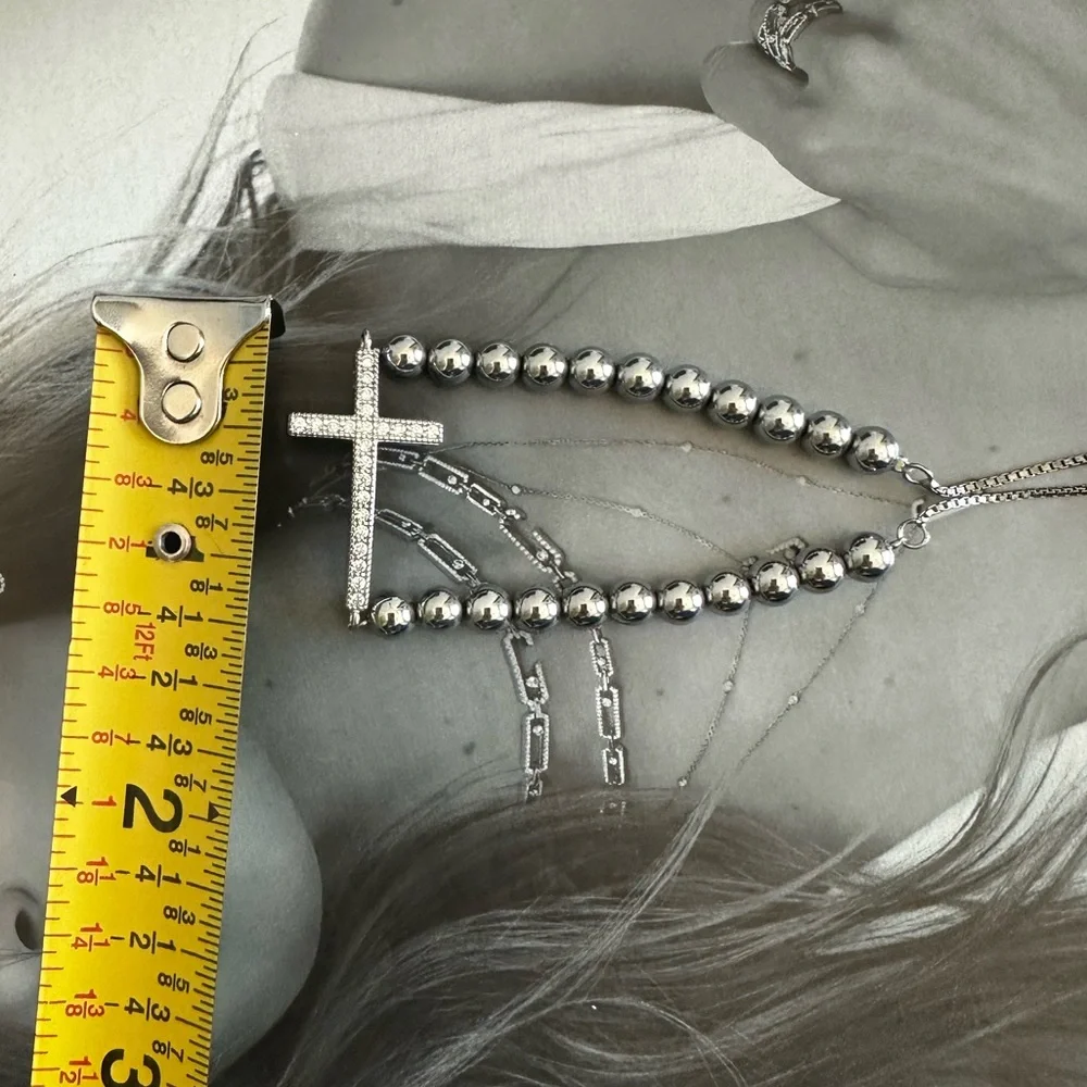 Cate d’ Argent Sterling Silver Cross Bracelet